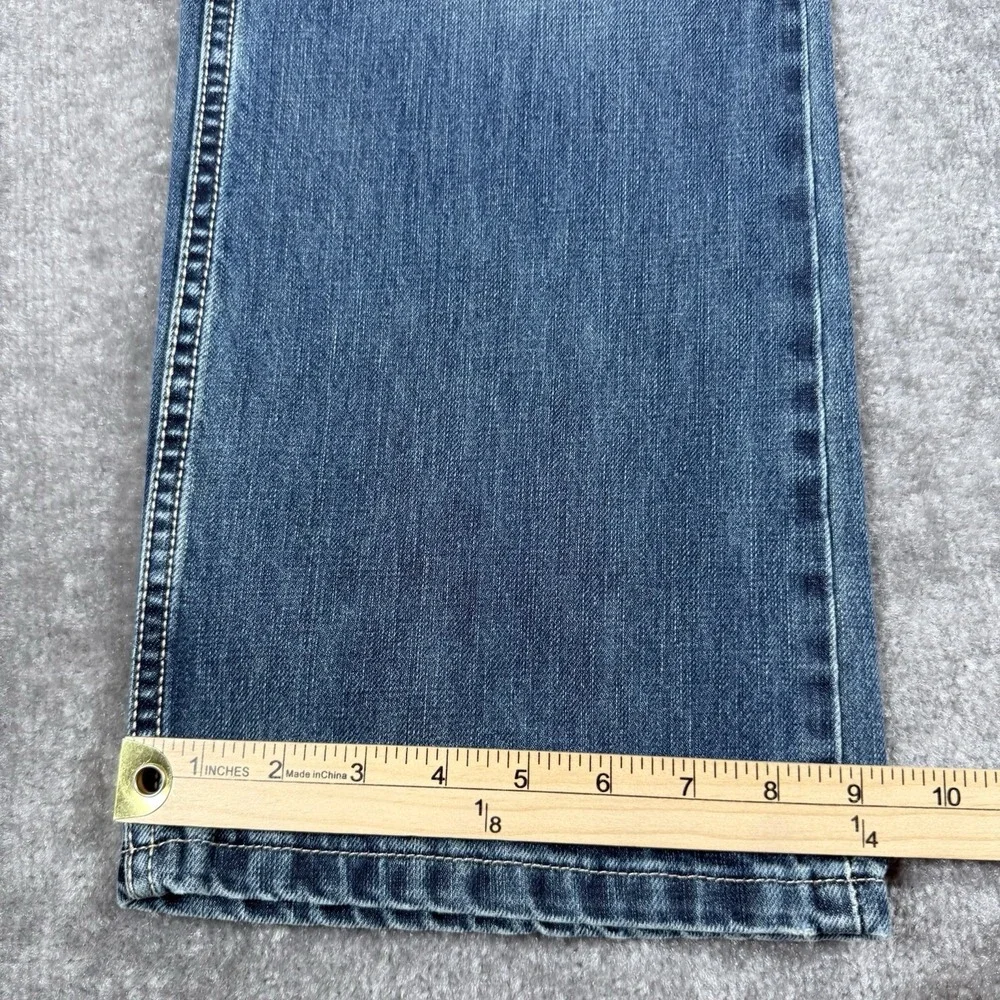 Wrangler Retro Jeans Men's 38x32 Blue‎ Denim Boot Cut Western Cowboy